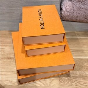 Louis Vuitton Vibrant Orange Storage Box Trio